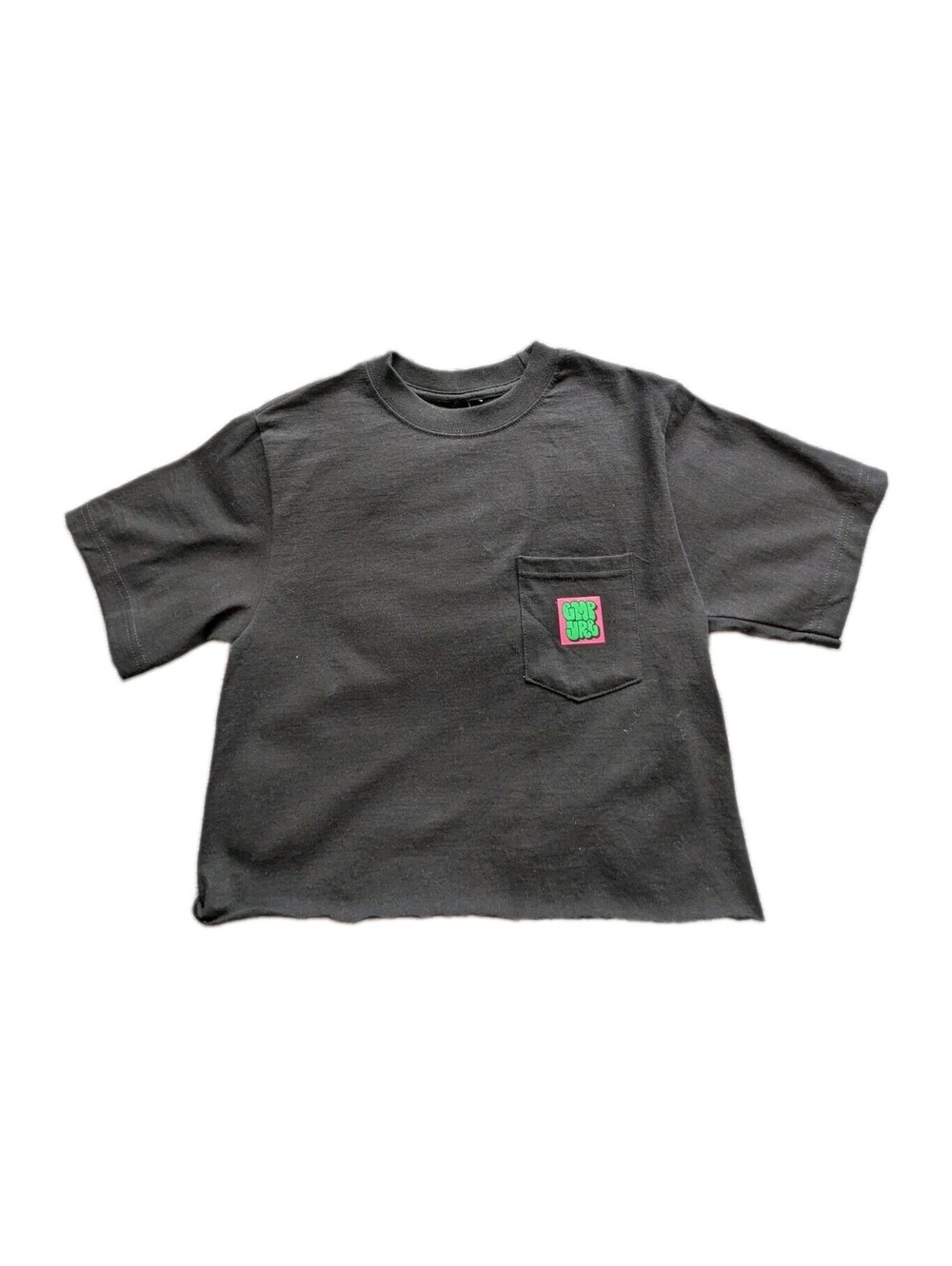 Empyre T Shirt Black Short Sleeve Pocket Cut Bottom Crew Neck Small